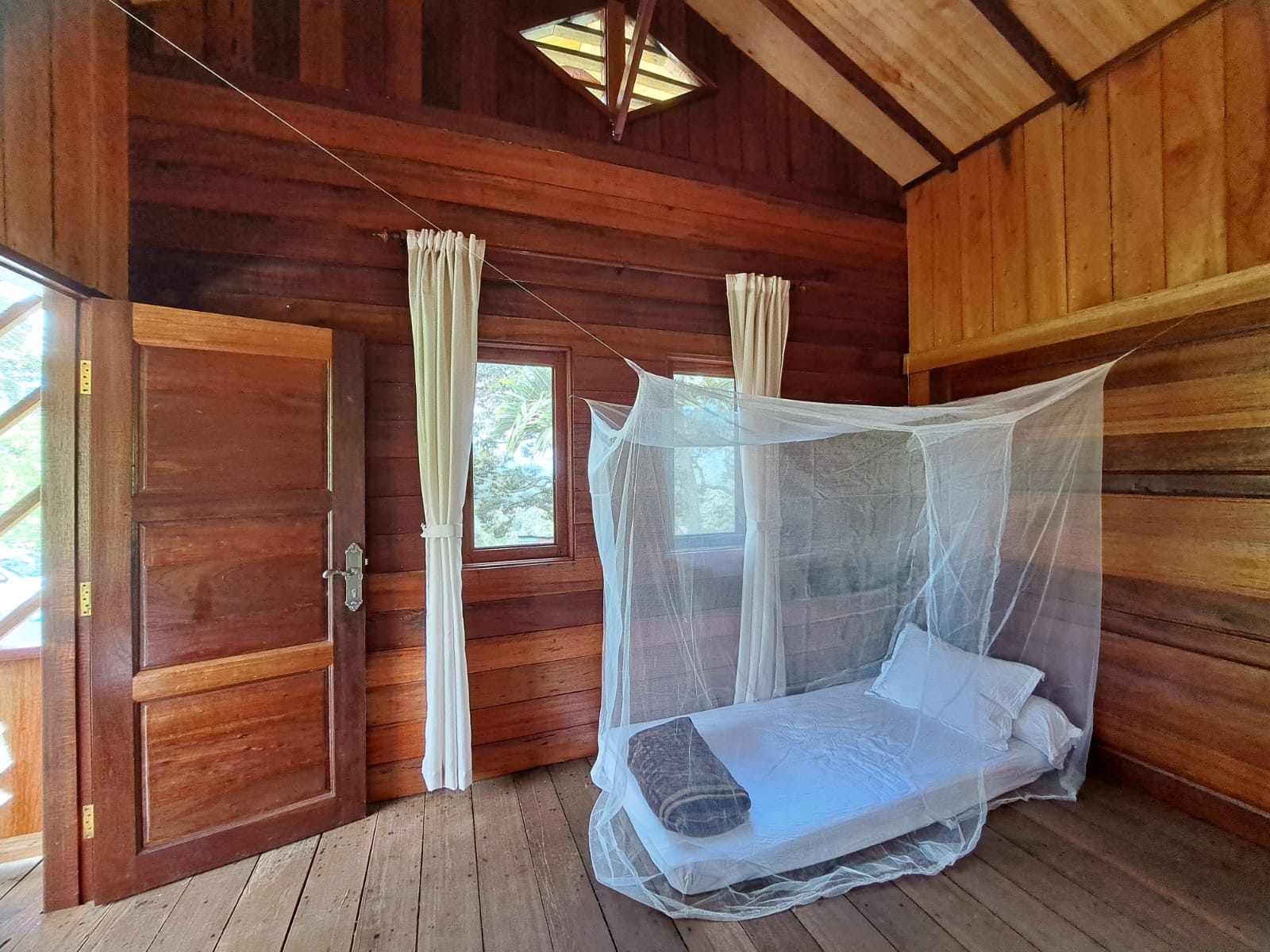 Guest room for 3 people in our Ketambe ecolodge